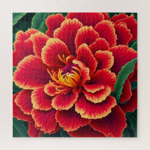 Puzzle Spirale de fleurs vibrantes