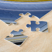 Puzzle spirale jaune et bleue (Côté)