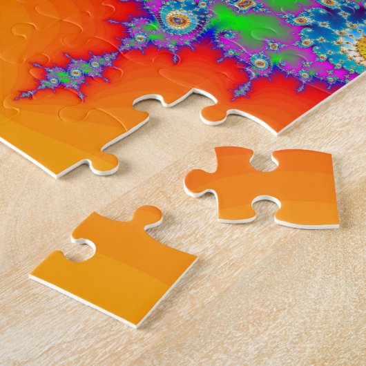 Puzzle Spirales fractales psychédéliques (Côté)