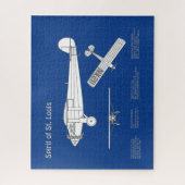 Puzzle Spirit of St. Louis - Plan directeur de l'avion AB (Vertical)