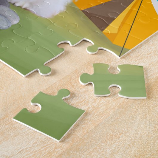 Puzzle Spitz Chien Camping (Côté)