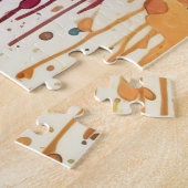 Puzzle Splats de peinture Abstraits multicolores (Côté)