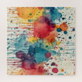 Puzzle Splats de peinture Abstraits multicolores (Horizontal)