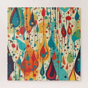 Puzzle Splats de peinture Abstraits multicolores