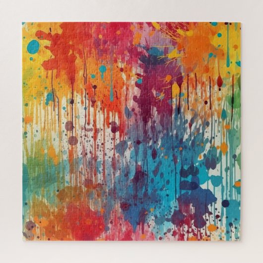 Puzzle Splats de peinture Abstraits multicolores (Vertical)