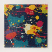 Puzzle Splats de peinture Abstraits multicolores (Horizontal)