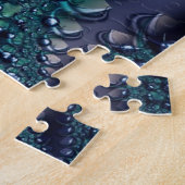 Puzzle Splatter | Violet et vert Fractage Art (Côté)