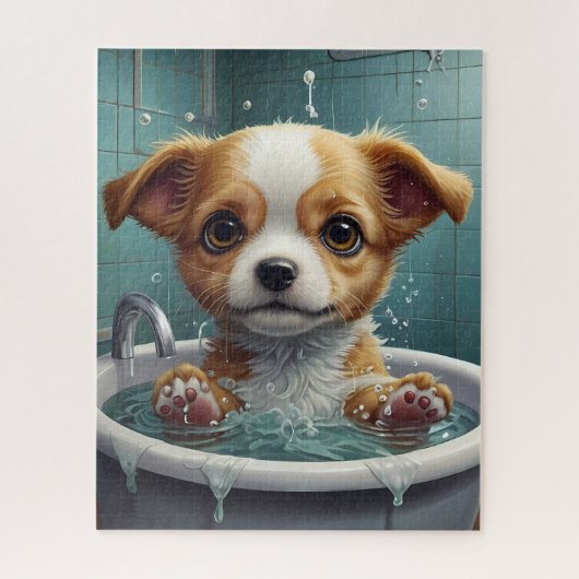 Puzzle Splish Splash, Time for Pet & Funny Animal Bains (Vertical)