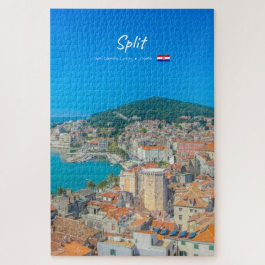 Puzzle Split, Croatie - Ville côtière (Vertical)