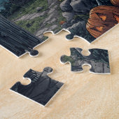 Puzzle Spooky Halloween Ghost Pumpkins Full Moon (Côté)