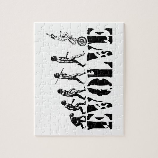 Puzzle Sports d'évolution de monocycle d'Unicyclist (Vertical)