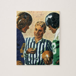 Puzzle Sports vintages, Football Arbitre Coin Toss