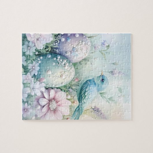 Puzzle Spring Eggs Bird Garden (Horizontal)