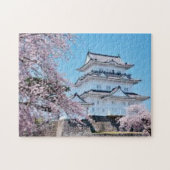 Puzzle Spring Serenity at Numazu Castle – Sakura in Bloom (Horizontal)