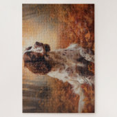 Puzzle Springer Spaniel à l'automne Feuilles automne Insp (Vertical)