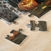 Puzzle Springer Spaniel Halloween Éffrayant (Côté)