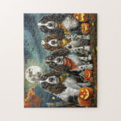 Puzzle Springer Spaniel Halloween Éffrayant (Vertical)