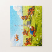 Puzzle Spy Crabs Learning How Weather Station Works (Vertical)