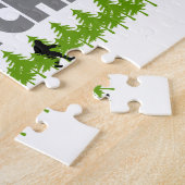 Puzzle Squatchin allé Bigfoot se cachant en bois (Côté)