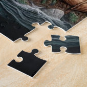 Puzzle squelette a roulé son vélo à hélico sur la piste (Côté)