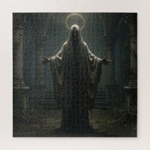 Puzzle Squelette de maître mort dans l'atmosphère ancienn