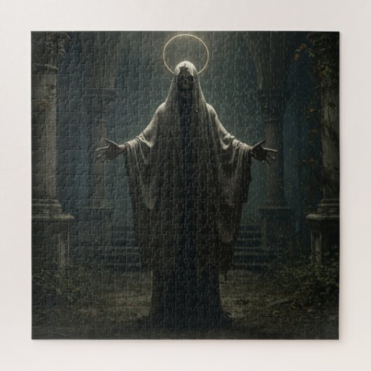 Puzzle Squelette de maître mort dans l'atmosphère ancienn (Vertical)