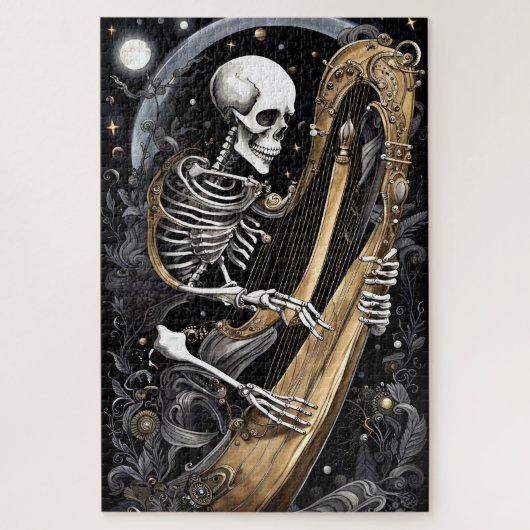 Puzzle Squelette et harpe I (Vertical)