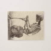 Puzzle squelettique anatomique vintage (Horizontal)