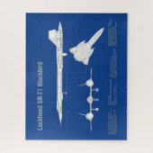 Puzzle SR-71 Blackbird - Plan directeur de l'avion ABD (Vertical)