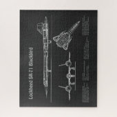 Puzzle SR-71 Blackbird - Plan directeur de l'avion PD (Vertical)