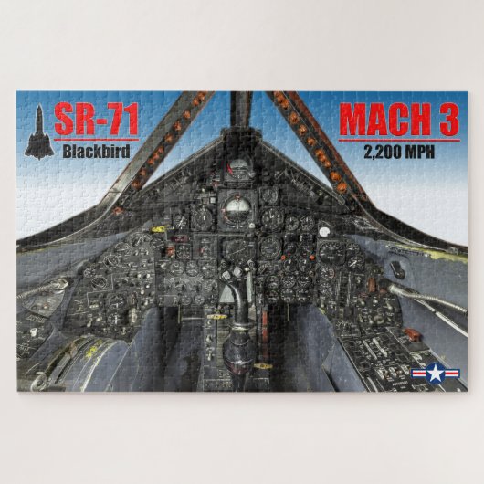 Puzzle SR-71 COCKPIT D'OISEAU NOIRE (20 x 30 POUCES) (Horizontal)