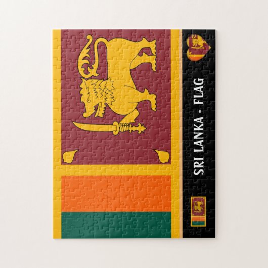 Puzzle Sri Lanka Drapeau & Sri Lanka pays / Sri Lanka (Vertical)