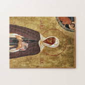 Puzzle St. Ita Hermitess of Killeedy Orthodox Icon  (Horizontal)