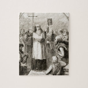 Puzzle St Patrick montrant au peuple de l'Irlande les