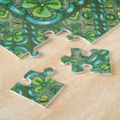 PUZZLE ST. PATRICK'S DAY FOLK ART SHAMROCKS N'LADYBUGS (Côté)