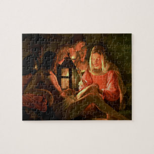 Puzzle St SebastiAn tendu par la femme sainte (l'huile