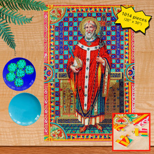 Puzzle St. Thomas Becket en chasuble rouge (K 34)
