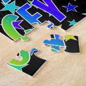 Puzzle "STACEY" Prénom, Fun "JOYEUX ANNIVERSAIRE" (Côté)