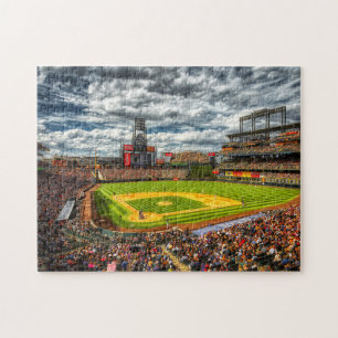 Puzzle Stade de baseball plein de supporters