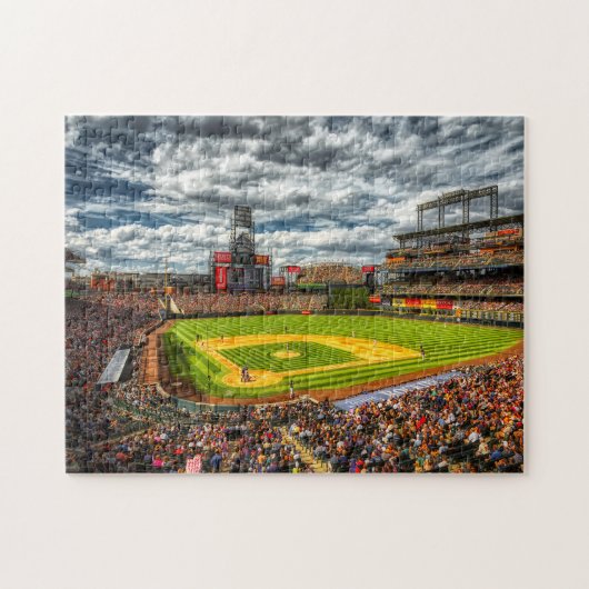 Puzzle Stade de baseball plein de supporters (Horizontal)