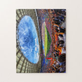 Puzzle stade de football sportif plein de fans (Vertical)