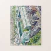 Puzzle Stade d'Easter Road Édimbourg Aquarelle d'Art (Vertical)