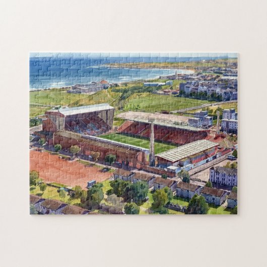 Puzzle Stade historique de Pittodrie Aberdeen (Horizontal)
