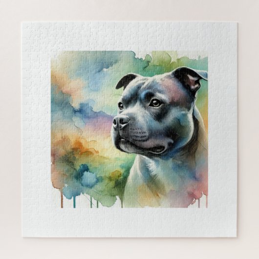 Puzzle Staffordshire Bull Terrier in Light 100924AREF144 (Vertical)