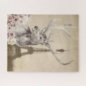 Puzzle Stag Fleur & Tour Eiffel (Horizontal)