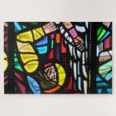 Puzzle stained glass church (Horizontal)