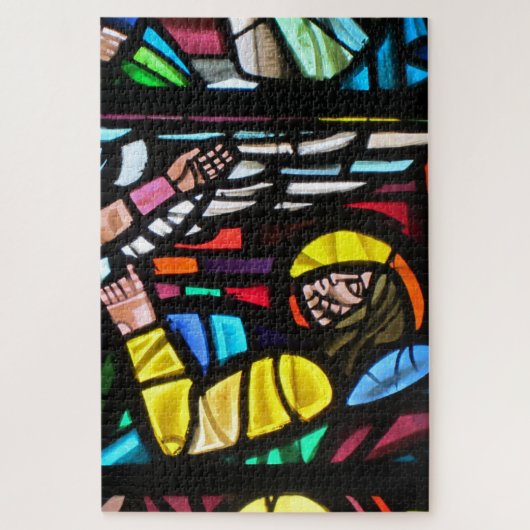 Puzzle stained glass church (Vertical)