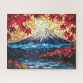 Puzzle Stained Glass Mount Fuji – Japanese Art Jigsaw Puz (Horizontal)