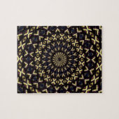 Puzzle Stained Glass Window Kaleidoscope 11 (Horizontal)