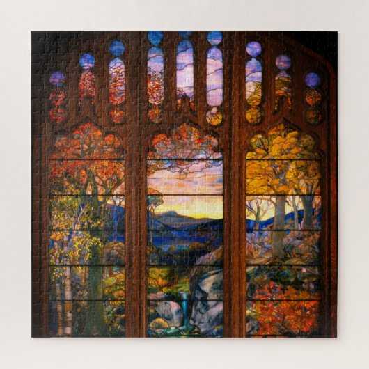 Puzzle Stainglass tiffany look victorien élégant (Vertical)
